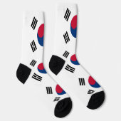 Männer Crew Socken mit der Flagge Südkoreas (Rechts)