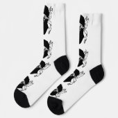 Männer Crew Socken mit der Flagge von Korsika, Fra (Linkes Detail)