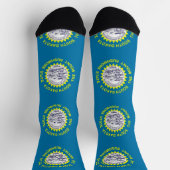 Männer Crew Socken mit der Flagge von South Dakota (Oben)