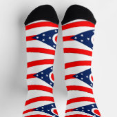 Männer Crew Socken mit Fahne Ohio (Oben)