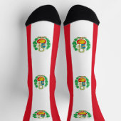Männer Crew Socken mit Fahne Perus (Oben)