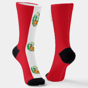 Männer Crew Socken mit Fahne Perus