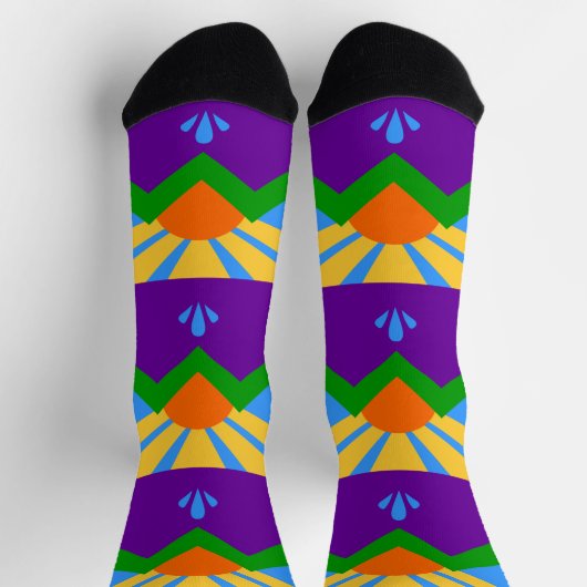 Männer Crew Socken mit Fahne von Manitou Springs (Oben)