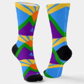 Männer Crew Socken mit Fahne von Manitou Springs (Gewinkelt)