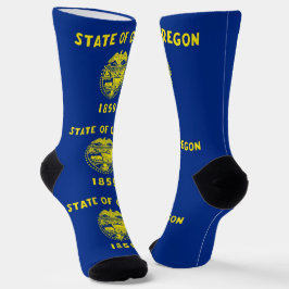 Männer Crew Socken mit Fahne von Oregon