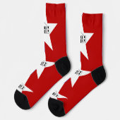 Männer Crew Socken mit Fahne von San Antonio, USA. (Linkes Detail)