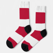 Männer Crew Socken mit Fahne von Texas, USA. (Linkes Detail)