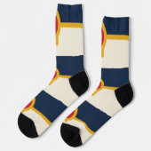 Männer Crew Socken mit Fahne von Tulsa, Oklahoma (Linkes Detail)