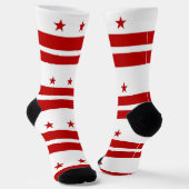 Männer Crew Socken mit Fahne von Washington DC, US (Gewinkelt)