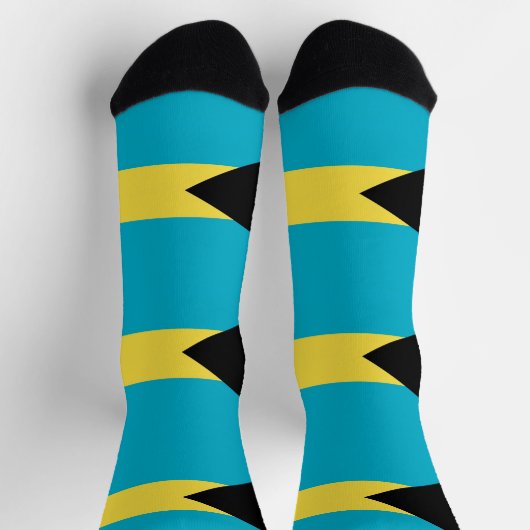 Männer Crew Socken mit Flagge Bahamas (Oben)