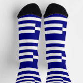 Männer Crew Socken mit Flagge Griechenlands (Oben)
