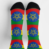 Männer Crew Socken mit Flagge in Äthiopien (Oben)