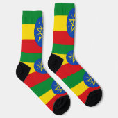 Männer Crew Socken mit Flagge in Äthiopien (Rechts)