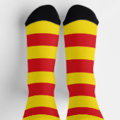 Männer Crew Socken mit Flagge Kataloniens (Oben)