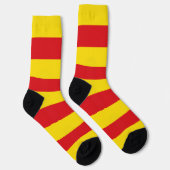 Männer Crew Socken mit Flagge Kataloniens (Rechts)