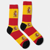 Männer Crew Socken mit Flagge Spaniens (Rechts)