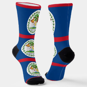 Männer Crew Socken mit Flagge von Belize