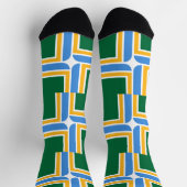 Männer Crew Socken mit Flagge von Portland, Oregon (Oben)