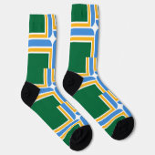Männer Crew Socken mit Flagge von Portland, Oregon (Rechts)