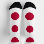 Männer Crew Socken mit japanischer Flagge (Oben)