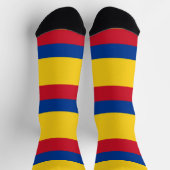 Männer-Crew-Socken mit kolumbianischer Flagge Socken (Oben)