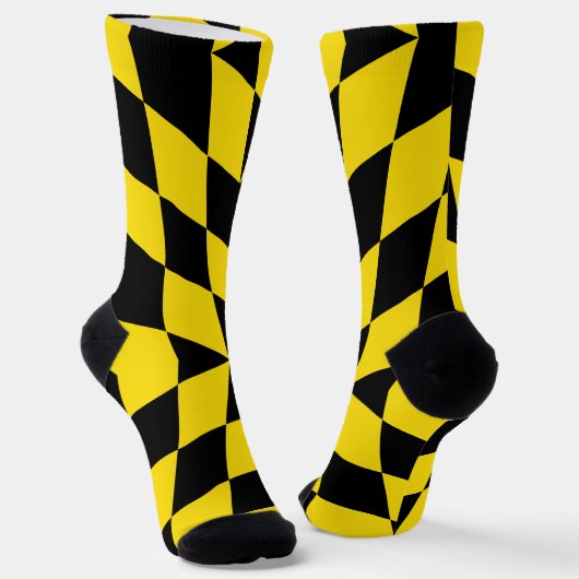 Männer Crew Socken mit Münchner Flagge, Bayern (Gewinkelt)