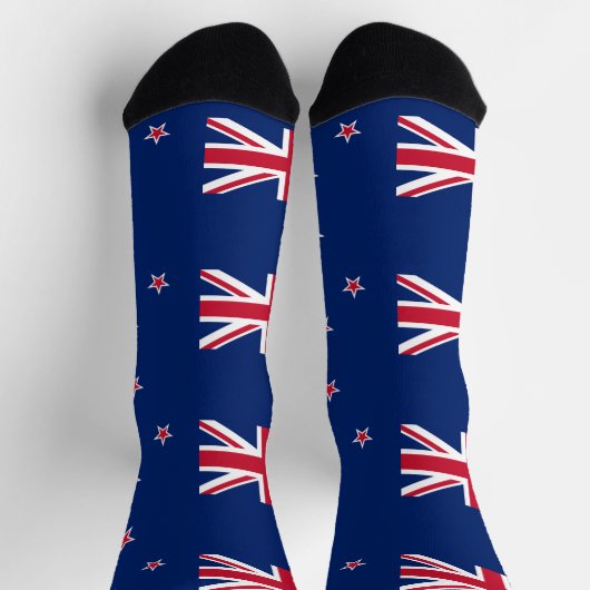 Männer Crew Socken mit neuseeländischer Flagge (Oben)