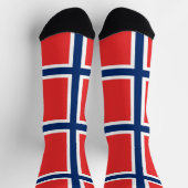 Männer-Crew-Socken mit norwegischer Flagge Socken (Oben)