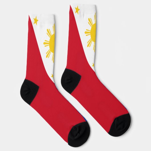 Männer-Crew-Socken mit philippinischer Flagge Socken (Rechts)