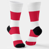 Männer Crew Socken mit polnischer Flagge (Gewinkelt)