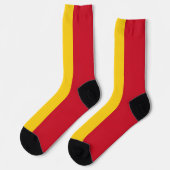 Männer Crew Socken mit rumänischer Flagge (Linkes Detail)