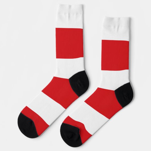 Männer Crew Socken mit tschechischer Flagge (Linkes Detail)