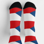 Männer Crew Socken mit tschechischer Flagge (Oben)