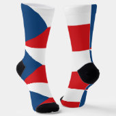 Männer Crew Socken mit tschechischer Flagge (Gewinkelt)