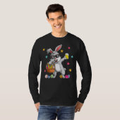 Männer Dabbing Rabbit Ostereier Mädchen Männer Fra T-Shirt (Vorne ganz)
