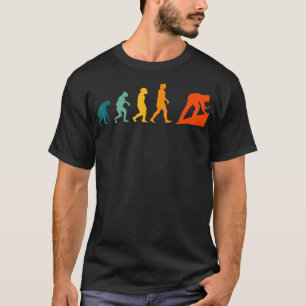 Männer Dachdecker Evolution Retro Hausbau Vintage T-Shirt