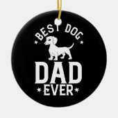 Männer Dackel Dackel Hund Welpen Eigentümer Lover Keramik Ornament (Vorne)