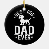 Männer Dackel Dackel Hund Welpen Eigentümer Lover Keramik Ornament (Hinten)