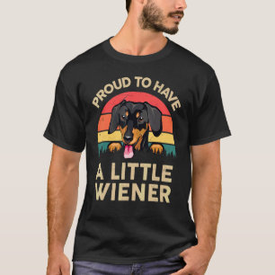 Männer Dackel Vater stolz auf eine kleine Dackel H T-Shirt