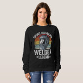 Männer Daddy Ehemann Schweißer Legende Metallarbei Sweatshirt (Vorne ganz)