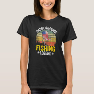 Männer Daddy Opa Angellegende Vater Amerikanisch F T-Shirt