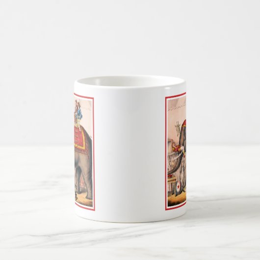 Männer Darstellend einen Zirkus mit einem Elefante Kaffeetasse (Mittel)