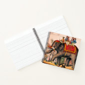 Männer Darstellend einen Zirkus mit einem Elefante Notizblock (Innenseite)