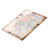 Männer Darstellend einen Zirkus mit einem Elefante Notizblock (angewinkelt)