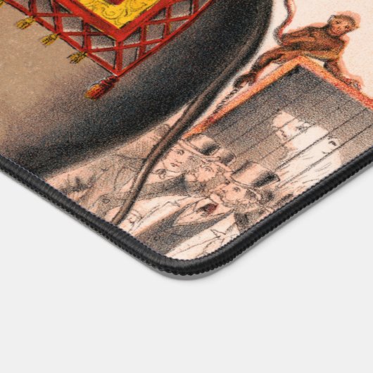 Männer Darstellend einen Zirkus mit einem Elefante Schreibtischunterlage (Ecke)