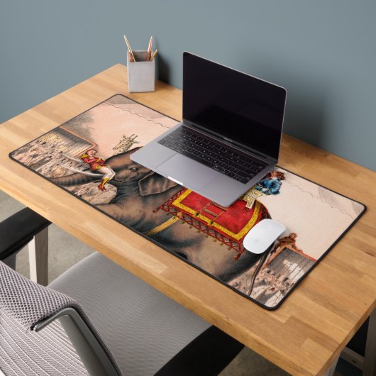 Männer Darstellend einen Zirkus mit einem Elefante Schreibtischunterlage (Büro 2)