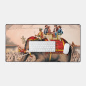 Männer Darstellend einen Zirkus mit einem Elefante Schreibtischunterlage (Tastatur & Maus)