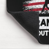 Männer Das ist mein Enkel da draußen American Foot Mousepad (Ecke)