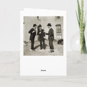 MÄNNER DER 1890ER JAHRE MIT BIER HAPPY BIRTHDAY FU KARTE (Rückseite)