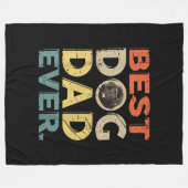Männer der beste Hundevater je | Tagesgeschenke Fleecedecke (Vorderseite (Horizontal))